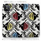 【手帳型ベルトなし】【Stick Case】【釣りざんまい】カラフルフィッシュダンス