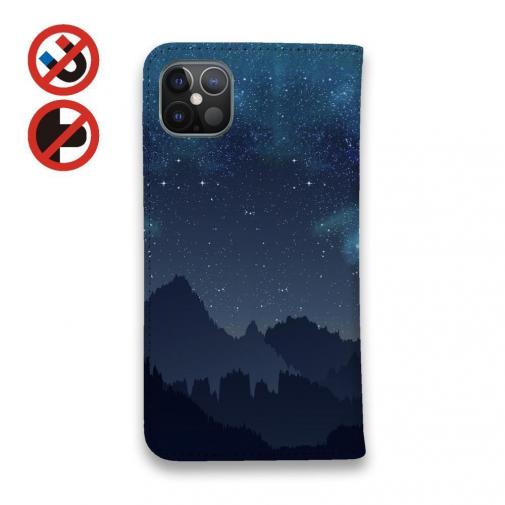 【手帳型ベルトなし】【Stick Case】ギャラクシーな夜　スマホケース