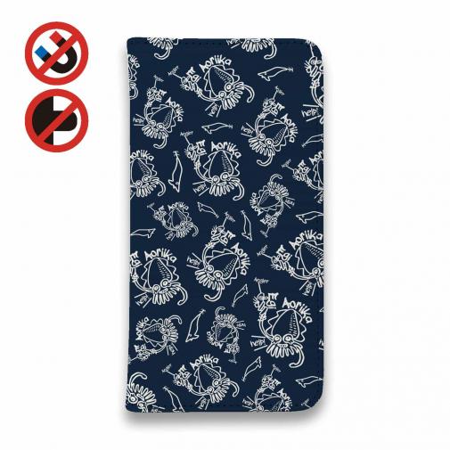 【手帳型ベルトなし】【Stick Case】【釣りざんまい】エギに釣られるアオリイカ