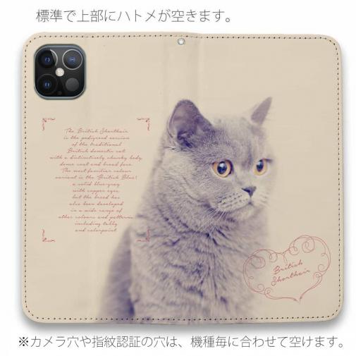 【手帳型ベルトなし】【Stick Case】ブリティッシュショートヘア