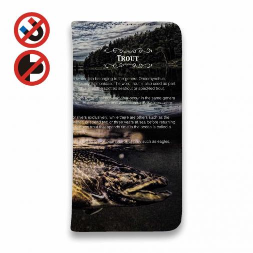 【手帳型ベルトなし】【Stick Case】ブラウントラウト　アメコミ風デザイン