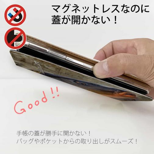 【手帳型ベルトなし】【Stick Case】野鯉(カープ)