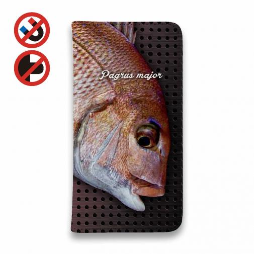 【手帳型ベルトなし】【Stick Case】マダイ