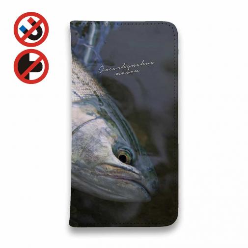 【手帳型ベルトなし】【Stick Case】サクラマス