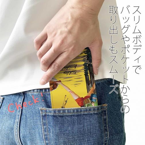 【手帳型ベルトなし】【Stick Case】思わぬ出来事　ボートに乗り込む時