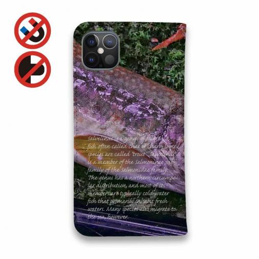 【手帳型ベルトなし】【Stick Case】イワナ
