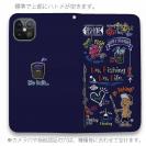 【手帳型ベルトなし】【Stick Case】【釣りざんまい】釣りが好きなんです_カラフルネイビー