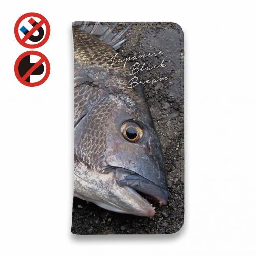 【手帳型ベルトなし】【Stick Case】年無しチヌ(クロダイ)