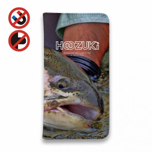 【手帳型ベルトなし】【Stick Case】【HOOZUKI】ヒレピンのニジマス