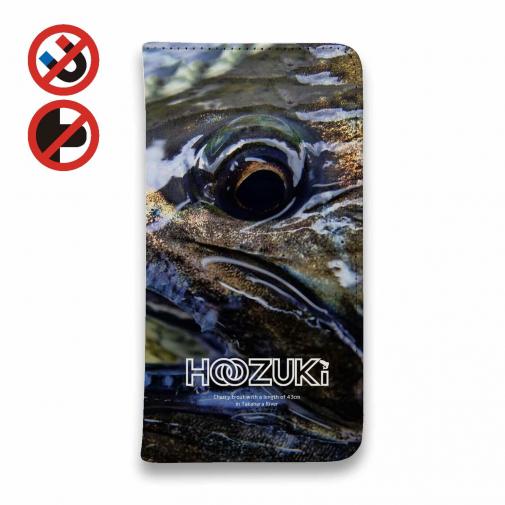 【手帳型ベルトなし】【Stick Case】【HOOZUKI】ヤマメのクローズアップ