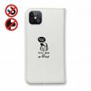 【手帳型ベルトなし】【Stick Case】【釣りざんまい】 一日釣りを楽しむアングラー_ホワイト