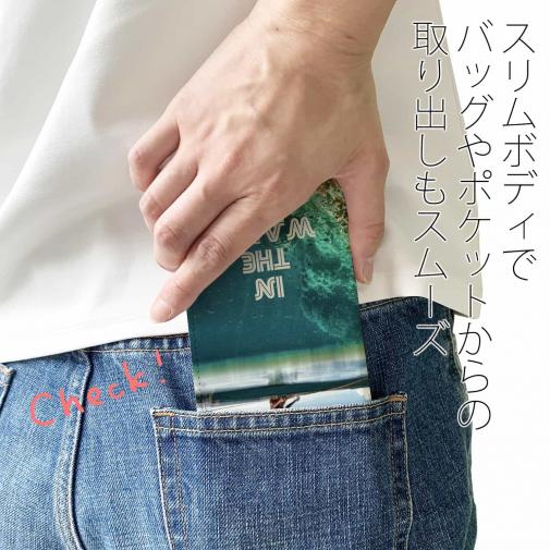 【手帳型ベルトなし】【Stick Case】水の中