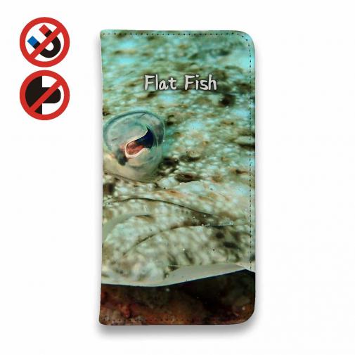 【手帳型ベルトなし】【Stick Case】フラットフィッシュ