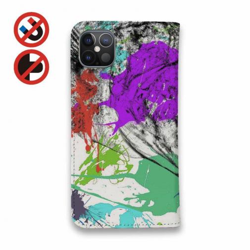 【手帳型ベルトなし】【Stick Case】ブラックバス2 ペンキペイント