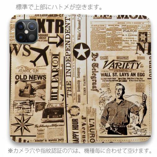 【手帳型ベルトなし】【Stick Case】ビンテージ・アングラー