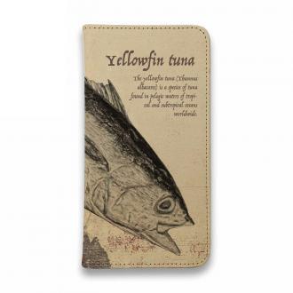 【手帳型ベルトなし】【Stick Case】ビンテージなキハダ