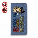 【手帳型ベルトなし】【Stick Case】【釣りざんまい】ついついウトウトしちゃった釣り人_カラフルデニム風