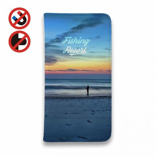 【手帳型ベルトなし】【Stick Case】ようこそ釣り天国へ