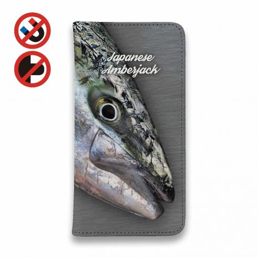 【手帳型ベルトなし】【Stick Case】ブリ　格闘の跡