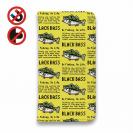 【手帳型ベルトなし】【Stick Case】【釣りざんまい】ドット絵のブラックバス_英字新聞風イエロー