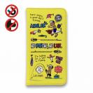 【手帳型ベルトなし】【Stick Case】【釣りざんまい】釣りに行きませんか?_カラフルイエロー