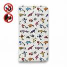 【手帳型ベルトなし】【Stick Case】【釣りざんまい】ルアーコレクション_カラフルホワイト