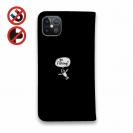 【手帳型ベルトなし】【Stick Case】【釣りざんまい】釣りに行きませんか?_ブラック