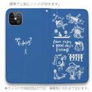【手帳型ベルトなし】【Stick Case】【釣りざんまい】魚釣りに出かけよう!_ブルー