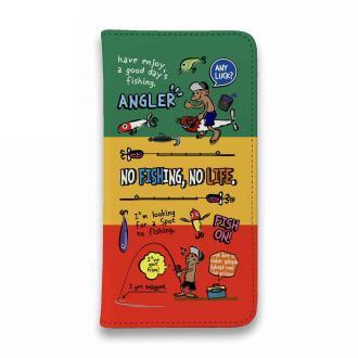 【手帳型ベルトなし】【Stick Case】【釣りざんまい】釣りに行きませんか?_カラフルラスタカラー