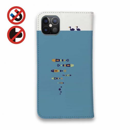 【手帳型ベルトなし】【Stick Case】【釣りざんまい】のんびりと釣りを楽しむ