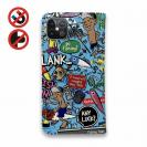 【手帳型ベルトなし】【Stick Case】【釣りざんまい】爆釣アーティスティック_スカイブルー