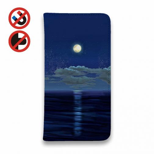 【手帳型ベルトなし】【Stick Case】月明かりの道