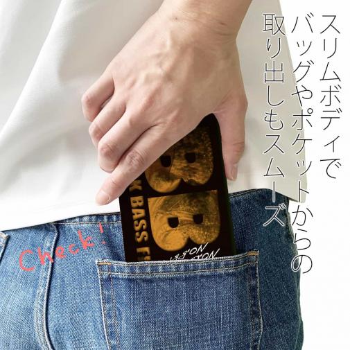 【手帳型ベルトなし】【Stick Case】【FISH MAN】BBF!バス釣りが好きでたまらないあなたへ!