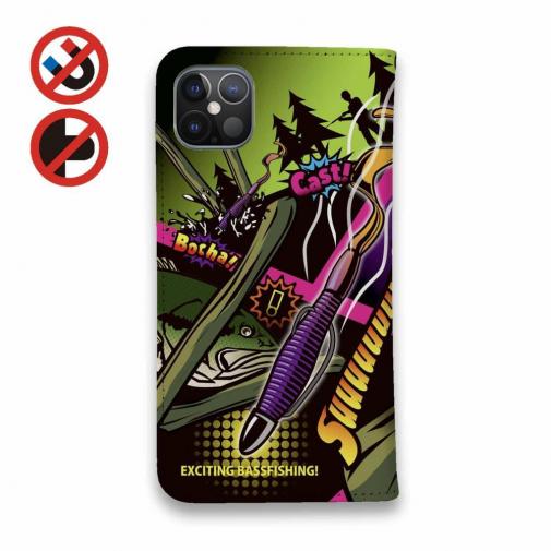 【手帳型ベルトなし】【Stick Case】【FISH MAN】ビッグバイトゲーム!