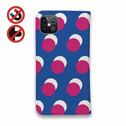 マゼンタ＆ブルーのドット