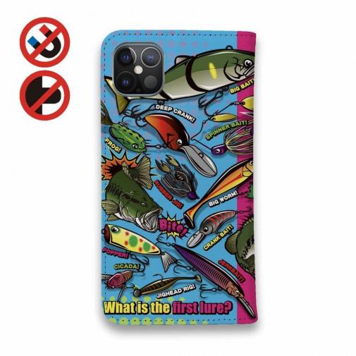 【手帳型ベルトなし】【Stick Case】【FISH MAN】LURE! lure! LURE! カラーVer.