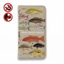 【手帳型ベルトなし】【Stick Case】【FISH MAN】FISHING PARADAISE OKINAWA! ブラウン