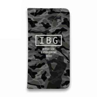 【手帳型ベルトなし】【Stick Case】【FISH MAN】IBG バスフィッシングに大事な装備　グレー