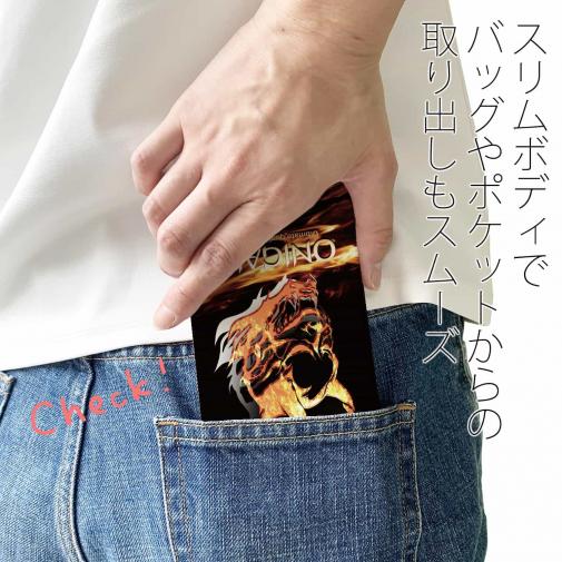 【手帳型ベルトなし】【Stick Case】鬼掛　般若ファイヤーパターン Part1