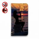 【手帳型ベルトなし】【Stick Case】夕マズメの釣りガール