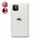 【手帳型ベルトなし】【Stick Case】【釣りざんまい】釣りに行きたい少年_ホワイト