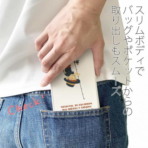 【手帳型ベルトなし】【Stick Case】【釣りざんまい】釣りに行きたい少年_ホワイト