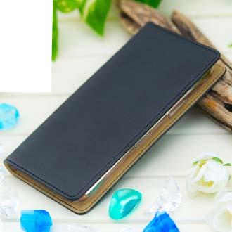 【手帳型ベルトなし】【Stick Case】抗菌スマホケース ブラック