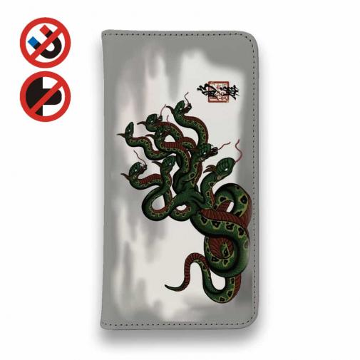 【彫姫】【手帳型ベルトなし】【Stick Case】オロチ 和彫りデザイン