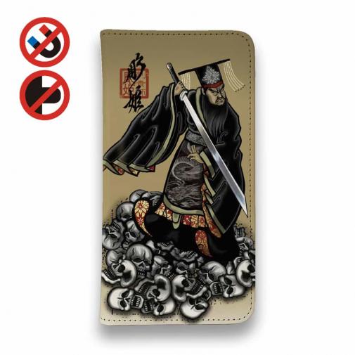 【彫姫】【手帳型ベルトなし】【Stick Case】秦の始皇帝 和彫りデザイン