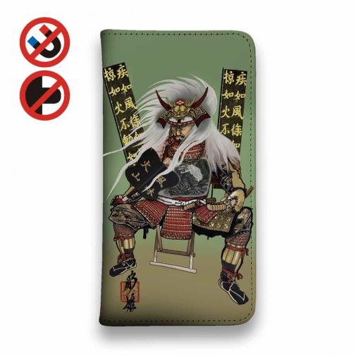 【彫姫】【手帳型ベルトなし】【Stick Case】武田信玄 和彫りデザイン