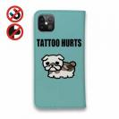 【彫姫】【手帳型ベルトなし】【Stick Case】TATTOO HURTS犬