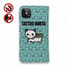 【彫姫】【手帳型ベルトなし】【Stick Case】TATTOO HURTS 猫