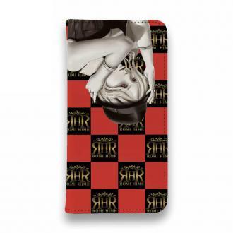 【ROMI HIME】【手帳型ベルトなし】【Stick Case】フ?ロック・チェック(市松模様)　レット?