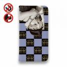 【ROMI HIME】【手帳型ベルトなし】【Stick Case】フ?ロック・チェック(市松模様)　スカイブルー